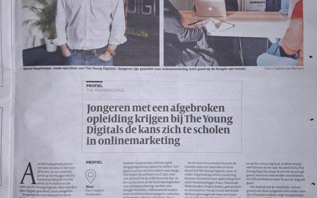 The Young Digitals in De Volkskrant